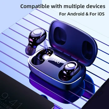 S9 TWS Bluetooth 5.0 Bezdrôtové Slúchadlá Slúchadlá Digitálny Displej Stereo Mini In-Ear Slúchadlá Slúchadlá Bezdrôtové Bluetooth Slúchadlá