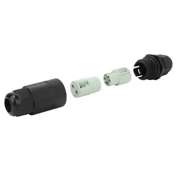 Vodotesný Kábel Žľazy IP68 Prenosné LED Drôtené Káblové Muţi a Ţeny Zástrčku 2 Pin/3 Pin/4 Pin Nepremokavé Zástrčku