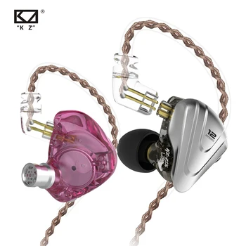 KZ ZSX Terminator Kovové Headset 5BA+1DD Hybrid 12 ovládače HIFI Basy Slúchadlá In-Ear Monitor potlačenie Šumu Slúchadlá