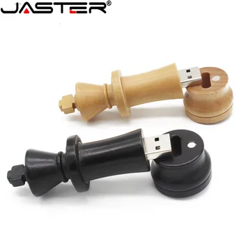 JASTER hot predaj Drevených International chess reálne možnosti palcom jednotku USB 2.0 4GB/8GB/16GB/32GB/64GB USB flash disk