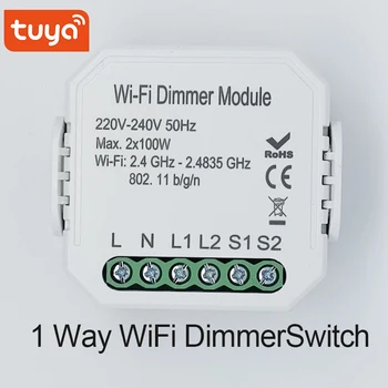 Tuya Smart WiFi 2 Spôsob Dimmer Prepínač Modulov Pracovať s Alexa Domovská stránka Google DIY WiFi Smart Svetlo Smart Života/Tuya APLIKÁCIU Diaľkové Ovládanie