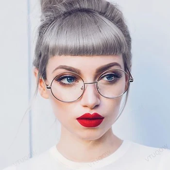 2019 Nové Kolo Okuliare, Rám Ženy Počítač Modré svetlo Okuliare bodov Krátkozrakosť falošné ženské okuliare lupa 