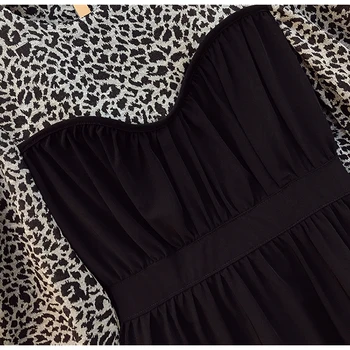 Plus veľkosť ženy jeseň leopard dlhý rukáv patchwork A-line šaty pre ženy vysoký pás sexy party šaty žien vestidos 2020