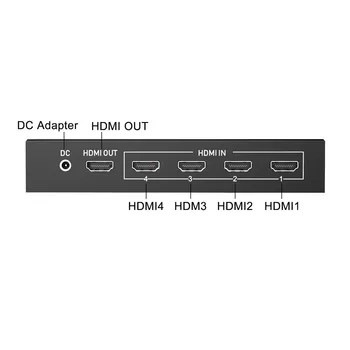 4 Kanály Displej 4x1 Multiviewer Prepínač 1080P 60FPS USB 3.0, HDMI Video Zachytiť Kartu Nahrávanie Live Streaming Box TV Slučky Sa