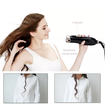 4 v 1 sušič na Vlasy Kefou Multi-funkčné Elektrické teplovzdušné Špirála Hair Straightener & Curler Železa volumizer Prútik Vlasy Styling Nástroje
