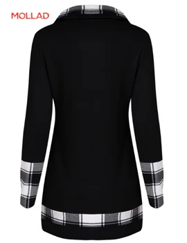 Nové Koberčeky Tlačidlo dekorácie lem nepravidelný Koberčeky, šitie vysoký golier sweatershirt