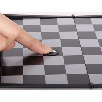 Magnetické Super Tenký Šachovnici Hra Peňaženky Vzhľad Prenosné Skladacie Cestovné Rodinnú Oslavu Šach Medzinárodnej Šachovej Hre