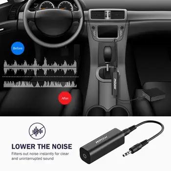 Mpow MA1 Zem Slučky Izolant Eliminovať Bzučanie hluk Hluk Izolant s 3,5 mm Audio Kábel pre Car Audio domáceho stereosystému