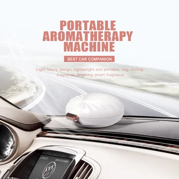 Shell Tvar USB Aromaterapia Repelent Základné Čistenie Vzduchu, Ružové a Biele Domov Jasnejšie Olej Difúzor Drog Funkcia