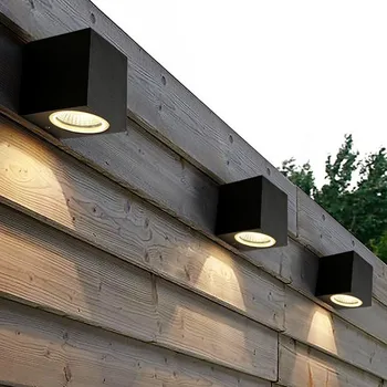 Vonkajšie LED Proch Svetlo Sconce Balkón Svetla 5W 10W Hliníkové Nástenné Svietidlo pre Záhradné Dekorácie 110V 220V