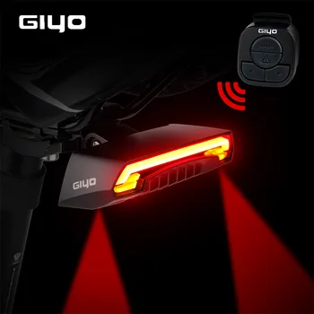 GIYO Požičovňa smerovku Svetlo na Bicykel Zadné zadné Svetlo Laser USB Nabíjateľné Mount LED Svetlo na Bicykel na Bicykli Lanterna Požičovňa Lampa