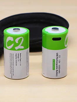 Nabíjateľná Batéria typu C USB Nabíjanie Typ Batérie-C Port Priame Nabíjanie Č. 2 1,5 v C Lítiové Batérie, Audio-vizuálne Vybavenie