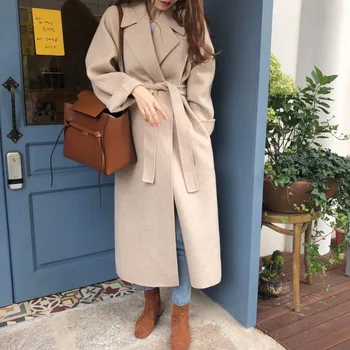 2020 Ženy, Kórejský Zimné Dlhý Kabát Outwear Kabát Voľné Plus Veľkosti Vesty Dlhý Rukáv Manteau Femme Hiver Elegantné