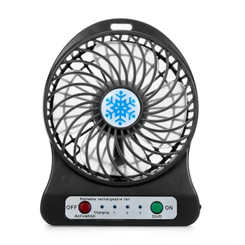 Ventilátor Prenosná Nabíjacie Led Svetlo, Ventilátor Vzduchu Chladič Mini Desk Usb 18650 Batérie Usb Ventilátor Chladenia Nabíjateľná Fanúšikov #YJ