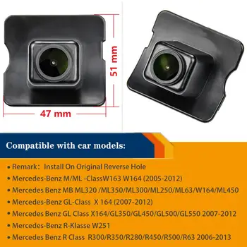 Pre MERCEDES W164 W163 W251 X164 ML400 ML350 GL450 GL350 GL500 R-Class (W251) , parkovacia Kamera Zálohy HD Nočné Videnie Kamery