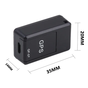 GF-07 Mini Miniatúrne GPS Tracker Locator Polohy Diaľkové Počúvať Hlasové Ovládanie Spätné Nahrávanie Anti-stratené Zariadenie