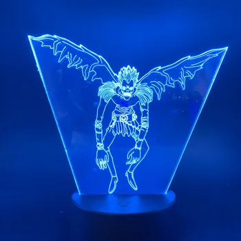 Figutto Figma Anime Death Note, Znak Ryuk 3D Svetle Nočnej Lampy Farbu Meniace LED Dekoratívne Svetlo pre Domáce Spálňa Posteli