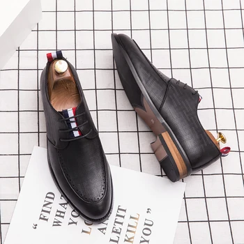 2020 luxusné dizajnér mens topánky business bežné Kvalitné módne kožené mokasíny muž chaussure homme prírodné skutočné oxford