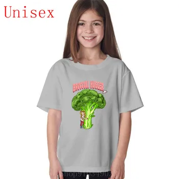 2020 summerchildren Brokolica Hugger Tlač chlapci T-Shirt Grafické Tees Letné Módy krátke Jednoduché dievča o krku Tričko