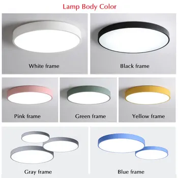 Moderné LED Luster Pre Obývacia Izba, Spálňa Lesk Kolo Stropný Luster Osvetlenie Zariadenie Lampara Techo Black&White Lampy