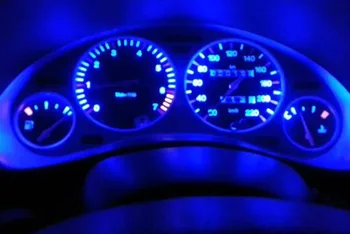 100ks Nové T5 B8.5D LED B8.5. Kolo 3D Svetlé 1 LED 1SMD Auto Panel nástroja Svetlo Bočné Svetlo, Žiarovka, Biele, Modré DC 12V