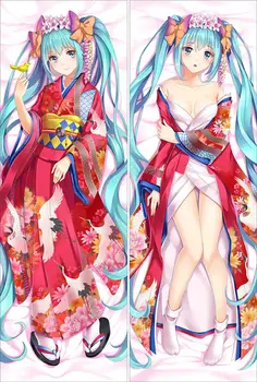 Anime Vocaloid KAITO Dakimakura Kryt Charakter Spevák Dievča Rin & Luka Megurine Posilniť Bookaroido Objatie Telo obliečka na Vankúš