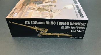 Zásluhy 61602 1/16 1:16 Rozsahu NÁM 155 mm M198 Ťahané Delostrelecké Húfnice Dialo Hračka Plastové Montáž Modelu Auta