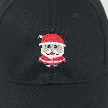 Unisex Santa Claus výšivky šiltovku bavlna nastaviteľné dámske športové snapback klobúk módne otec klobúky Vianočný darček