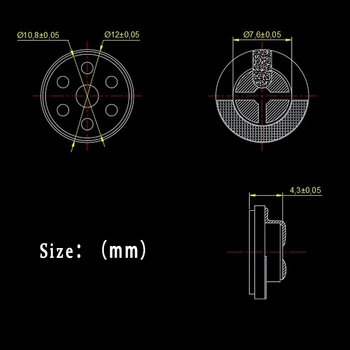MACGARSEN 2ks Kolo Subwoofer 12 mm V uchu Slúchadlá Reproduktory Jednotky HIFI Medený Krúžok Športové Bluetooth Slúchadlá Reproduktor Komponentov