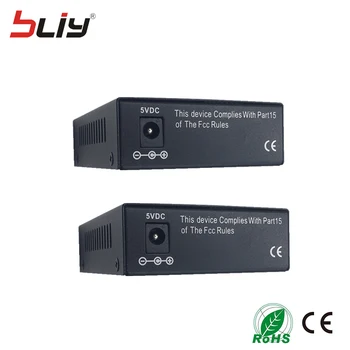 Bliy 1pair 1G2E 20 km jednovláknová single mode SC fiber port, RJ45 port ethernet optických médií prevodník ethernet switch