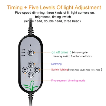 5V LED Rásť Svetlo USB celé Spektrum Phytolamp Pre Rastliny 2835 LED Čipy Phyto Rast Lampa Pre Vnútorné zariadenia S Diaľkovým ovládaním