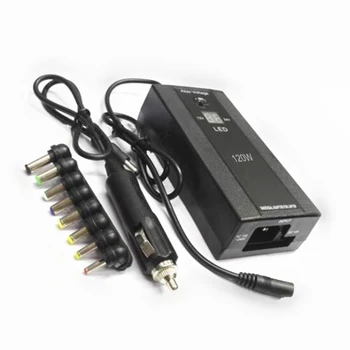 Prenosné 100W USB Port LED Displej Nabíjačka do Auta Notebook Notebook Nastaviteľné 12-24V Napájanie Adaptér Set 8 Odnímateľný Zástrčky