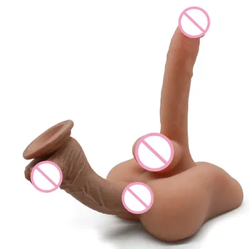 Sex Bábiky análny dlhé Dildo žiadne vibrácie Realistický Penis Veľký Dildo s Análny Otvor Sexuálne Hračky pre Ženy, Gay Sex Produkty pre man Shop