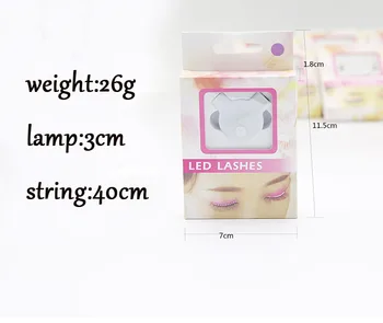 LED Svetlo False Očné Riasy Svetelný Rias pre Strany, Bar make-up, Očné Viečka domova svadby, narodeniny, Vianoce, Vianoce