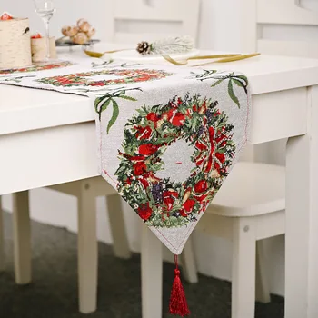 35x180cm Vianočný Stôl Runner Luxusné Obrus Vianočný Vlajka Home Party Stôl Dekorácie Konferenčný Stolík Dekor