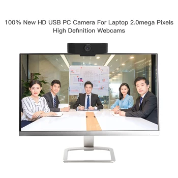Počítač HD 1080P Webkamera USB 2.0 Video, Webkamera Kamera Vstavaný Mikrofón Automatické Nastavenie Obrazu COMS Webovú Kameru pre Office Hra