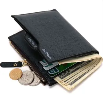 Nové Módne Pevné Mužov, Kožené Slim Peniaze Klip Prednom Vrecku Peňaženku Tenké Kreditnej Karty Držiteľ