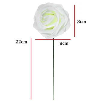 25 Umelé Kytice Ruže, Kvety Camellia Hodváb Falošné Kvet Večný Simulovať Ruže Kvet pre DIY Domáce Záhrady, Svadobné Dekorácie