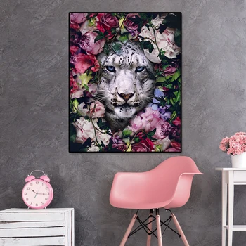 Plátno Maľby Zvierat Moderné Nástenné Art Plagáty Vytlačí Tiger, Leopard Domov obrazov na Stenu pre Obývacia Izba Domov Stenu Cuadros Dekor