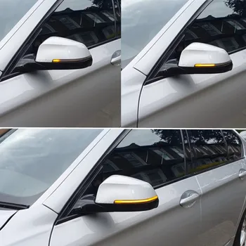 2 ks Dynamické Zase Signál LED Spätné Zrkadlo Indikátor Blinker Repeater Svetlo Pre BMW 5 6 7 Série F10 F11 F07 F06 F12 F13 F01