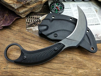 LCM66 Taktiky karambit scorpion pazúr nôž outdoor camping jungle prežitie bitka Pevnou čepeľou lovecké nože sebaobrany nástroj