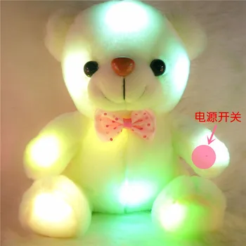 Nový Príchod 20 CM Farebné Žiariace macko Svetelný Plyšové Hračky LED Medveď Plyšového medvedíka, Krásne Darčeky pre Deti