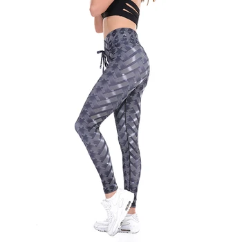 NORMOV 2018 Legíny Pre Ženy, Nový Bežné Digitálna Tlač Hip Vysoký Pás Polyester Pohodlné Legíny Sexy Potu Fitness Leginy