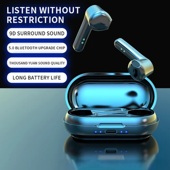 LB-20 TWS Bluetooth 5.1 Bezdrôtové Slúchadlá Slúchadlá 3D Stereo Silné Surround Športové In-Ear Slúchadiel do uší Dual-Mic Bluetooth Slúchadlá