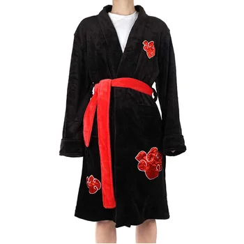 Naruto Uchiha Itachi S Kapucňou Cosplay Kostým Akatsuki Oblečenie, Pyžamá
