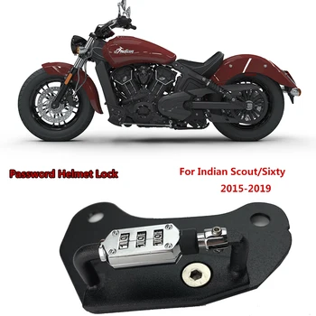 Pre Indian Scout/Šesťdesiat 2016 2017 2018 2019 Motocyklové Prilby Heslo na Uzamknutie Mount Hákom Black Strane Anti-theft Bezpečnosti
