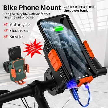 Vysoko Kvalitný Univerzálny Bicykel na Motocykel, Bicykel Mobilný Telefón Držiak na Koni Držiak 5000/10000mAh Power Bank Motocyklové Príslušenstvo