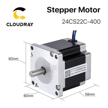 Nema 24 Stepper Motor 60 mm 2 Fázy 2.2 N. m 4A Stepper Motor 4-viesť Kábel pre 3D tlačiarne CNC Gravírovanie Frézovanie Stroj