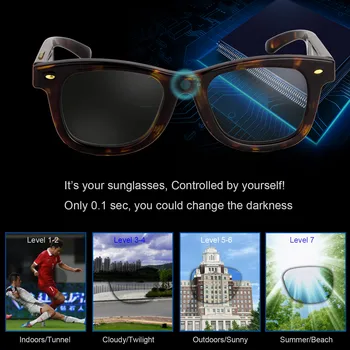 LCD Okuliare Elektronické Ovládanie Tónovanie, slnečné Okuliare Ženy Muži Polarizované slnečné Okuliare pre Ženy, Rybolovu, Jazdy slnečné Okuliare Golf