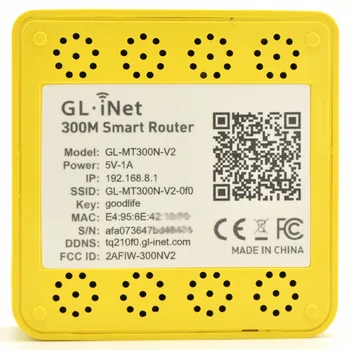 GL.iNet GL-MT300N-V2 MTK MT7628NN 802.11 n 300Mbps Wireless WiFi Router OPENVPN Mini Travel Router DIY OPENWRT 16 MB Rom/128 MB RAM